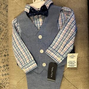 Nautica- 4 piece “suit”- size 6/9 months- New with Tags